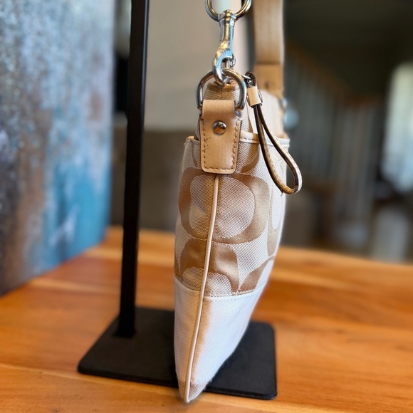 Coach Vintage Y2K Signature Stripe Swingpack Crossbody Bag w/Leather Trim - Picture 7 of 16